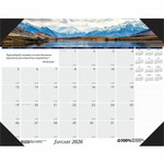 House of Doolittle EarthScapes Mountains Desk Pad - Julian Dates - Monthly - 12 Month - January 2026 to December 2026 - 1 Month Single Page Layout Product Image 