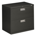 HON Brigade 600 Series Lateral File, 2 Legal/Letter-Size File Drawers, Charcoal, 30" x 18" x 28" (HON672LS) View Product Image