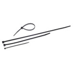 Tatco Nylon Cable Ties, 11 x 0.19, 50 lb, Black, 500/Pack Product Image 