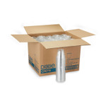 Dixie Clear Plastic PETE Cups, 9 oz, Squat, 50/Sleeve, 20 Sleeves/Carton (DXECPET9) Product Image 