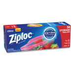 Ziploc Double Zipper Storage Bags, Triple System Seal, Gallon, 10.56" x 10.75", Clear, 38/Box Product Image 