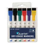 Quartet Low-Odor ReWritables Dry Erase Mini-Marker Set, Fine Bullet Tip, Assorted Classic Colors, 6/Set Product Image 