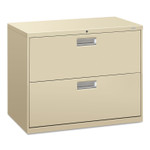 HON Brigade 600 Series Lateral File, 2 Legal/Letter-Size File Drawers, Putty, 36" x 18" x 28" (HON682LL) View Product Image