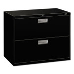HON Brigade 600 Series Lateral File, 2 Legal/Letter-Size File Drawers, Black, 36" x 18" x 28" (HON682LP) View Product Image