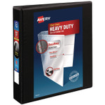 Avery Heavy-Duty Non Stick View Binder with DuraHinge and Slant Rings, 3 Rings, 1.5" Capacity, 11 x 8.5, Black, (5400) Product Image 