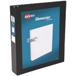 Avery Showcase Economy View Binders with Slant Rings, 3 Rings, 1.5" Capacity, 11 x 8.5, Black Product Image 