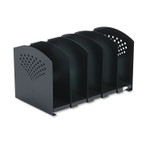 Five-Section Adjustable Steel Book Rack,15.25 x 9 x 9.25, Black (SAF3116BL) Product Image 