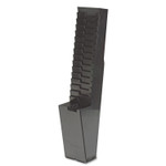 Acroprint Time Card Rack, 25 Pockets, Plastic, Black Product Image 