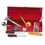Great Neck 16-Piece Light-Duty Office Tool Kit, Metal Box, Red Product Image 