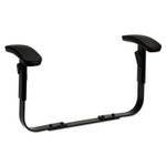 HON Optional Height-Adjustable T-Arms for HON ComforTask Series Swivel Task Chairs, Black, 2/Set Product Image 