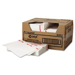 Chix Food Service Towels, Cotton, 13 x 21, White/Red, 150/Carton Product Image 
