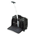 Kensington Contour Rolling Laptop Case, Fits Devices Up to 17", Ballistic Nylon, 17.5 x 9.5 x 13, Black Product Image 