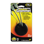 Cord Away Grommet, Adjustable, 2" Diameter, Black Product Image 