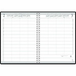 House of Doolittle 4-Person Embossed Cover Daily Appointment Book - Julian Dates - Daily - 1 Year - January 2026 to December 2026 - 8:00 AM to 7:45 PM Product Image 
