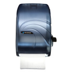 San Jamar Lever Roll Towel Dispenser, Oceans, 12.94 x 9.25 x 16.5, Arctic Blue Product Image 