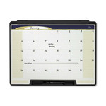 Motion Cubicle Dry Erase Monthly Calendar, 24 x 18, White Surface, Black Plastic Frame (QRTMMC25) Product Image 