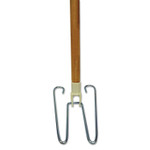 Boardwalk Wedge Dust Mop Head Frame/Lacquered Wood Handle, 0.94" dia x 48" Length, Natural Product Image 