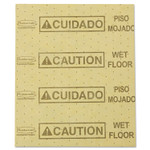 Rubbermaid Commercial Over-the-Spill Pad, Caution Wet Floor, 16 oz, 16.5 x 20, 22 Sheets/Pad Product Image 