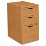 HON 10500 Series Mobile Pedestal File, Left or Right, 3-Drawers: Box/Box/File, Legal/Letter, Harvest, 15.75" x 22.75" x 28" Product Image 
