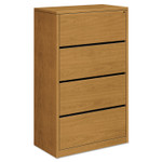 HON 10500 Series Lateral File, 4 Legal/Letter-Size File Drawers, Harvest, 36" x 20" x 59.13" Product Image 