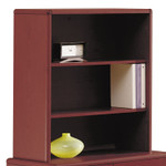 HON 10700 Series Bookcase Hutch, 32.63w x 14.63d x 37.13h, Mahogany Product Image 