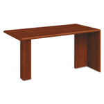 HON 10700 Series Peninsula with End Panel, Wood Support Column, 60w x 30d x 29.5h, Cognac Product Image 