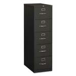 HON 310 Series Vertical File, 5 Legal-Size File Drawers, Charcoal, 18.25" x 26.5" x 60" Product Image 
