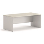 HON 38000 Series Desk Shell, 72" x 36" x 30", Light Gray/Silver Product Image 