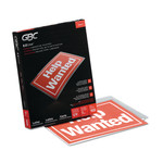 GBC EZUse Thermal Laminating Pouches, 7 mil, 9" x 11.5", Gloss Clear, 100/Box (GBC3200717) View Product Image
