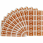 Smead AlphaZ ACCS Color-Coded Labels - U - x 1" Width x 1 5/8" Length - Dark Brown - Laminated - 10 / Sheet Product Image 