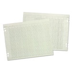 Wilson Jones Accounting Sheets, 30 Columns, 11 x 17, Green, Loose Sheet, 100/Pack Product Image 