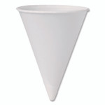 SOLO Cone Water Cups, 4 oz, Paper, White, 200/Bag, 25 Bags/Carton Product Image 