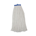 Boardwalk Cut-End Lie-Flat Wet Mop Head, Rayon, 24oz, White, 12/Carton Product Image 