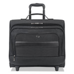 Solo Classic Rolling Overnighter Case, Fits Devices Up to 15.6", Ballistic Polyester, 16.14 x 6.69 x 13.78, Black Product Image 
