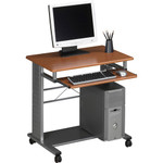Mayline Empire Mobile PC Workstation - Rectangle Top - Assembly Required - Steel Product Image 