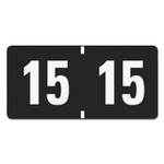 Smead Yearly End Tab File Folder Labels, 15, 0.75 x 1.5, Black, 500/Roll Product Image 
