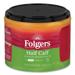 Folgers Coffee, Half Caff, 22.6 oz Canister, 6/Carton Product Image 
