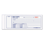 Rediform Receipt Book, Three-Part Carbonless, 7 x 2.75, 4 Forms/Sheet, 50 Forms Total Product Image 