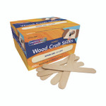 Creativity Street Natural Wood Craft Sticks, 6" x 0.75", Natural, 500/Box Product Image 
