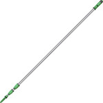 Unger OptiLoc 3-section Extension Poles - 29.53 ft Length - Green, Silver - Anodized Aluminum, Plastic, Nylon Product Image 