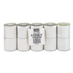 Iconex Impact Printing Carbonless Paper Rolls, 2.25" x 70 ft, White/Canary, 10/Pack Product Image 