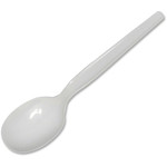 Dixie Medium-weight Disposable Soup Spoons by GP Pro - 1 Piece(s) - Soup Spoon - 1 x Soup Spoon - White - 1000 / Carton - (DXEPSM21) Product Image 