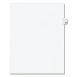 Avery Preprinted Legal Exhibit Side Tab Index Dividers, Avery Style, 10-Tab, 56, 11 x 8.5, White, 25/Pack, (1056) Product Image 
