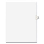 Avery Preprinted Legal Exhibit Side Tab Index Dividers, Avery Style, 26-Tab, J, 11 x 8.5, White, 25/Pack, (1410) Product Image 