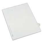 Avery Preprinted Legal Exhibit Side Tab Index Dividers, Allstate Style, 10-Tab, 30, 11 x 8.5, White, 25/Pack (AVE82228) Product Image 