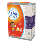 Puffs White Facial Tissue, 2-Ply, White, 180 Sheets/Box, 3 Boxes/Pack, 8 Packs/Carton Product Image 