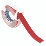 Dymo Self-Adhesive Vinyl Embossing Tape - 3/8" Width - Glossy - Red - Vinyl - Water Resistant - Self-adhesive - 1 / Box - (DYM520102) Product Image 