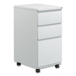 Alera File Pedestal with Full-Length Pull, Left/Right, 3-Drawers: Box/Box/File, Legal/Letter, Light Gray, 14.96" x 19.29" x 27.75" Product Image 