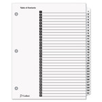 Cardinal OneStep Printable Table of Contents and Dividers, 31-Tab, 1 to 31, 11 x 8.5, White, White Tabs, 1 Set Product Image 