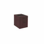 Alera Valencia Series Hanging Pedestal File, Left/Right, 2-Drawers: Box/File, Legal/Letter, Mahogany, 15.63" x 20.5" x 19.25" Product Image 